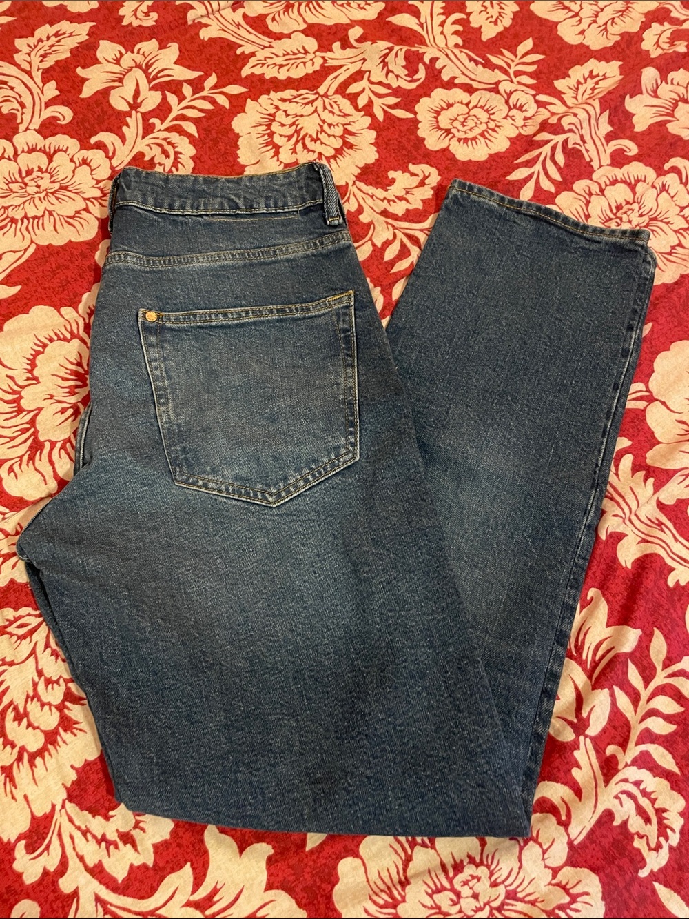 H&M Men's Dark Blue Straight Jeans
